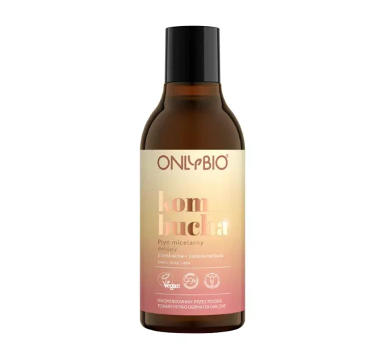 ONLYBIO KOMBUCHA MATUJĄCY PŁYN MICELARNY BRZOSKWINIA   ZIELONA HERBATA 300ML