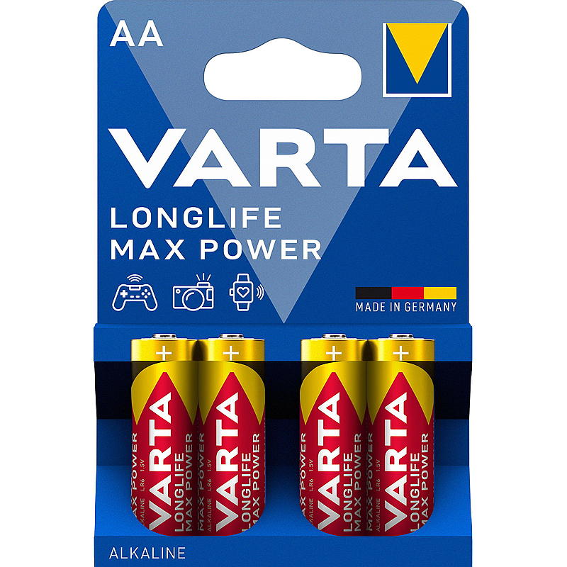 Varta Batteri 4-pack AA Longlife Max Power Varta