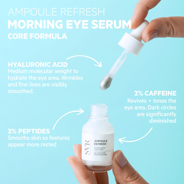 SVR Ampoule REFRESH - Siero contorno occhi rivitalizzante per il mattino 15 ml