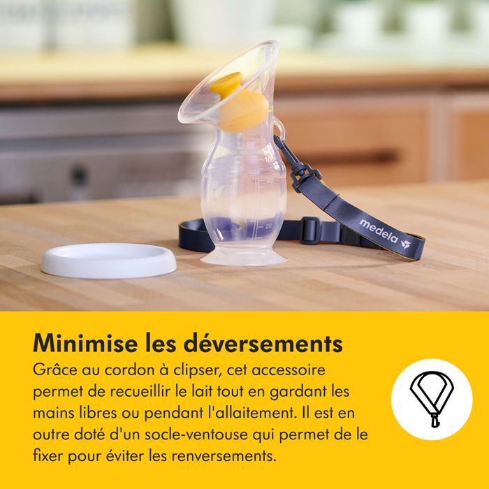 MEDELA - Recueil-lait en silicone - Collecteur allaitement