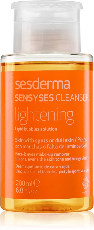 Sesderma Sensyses Cleanser – šviesinamasis makiažo valiklis, skirtas odos pigmentacijos pakitimams.