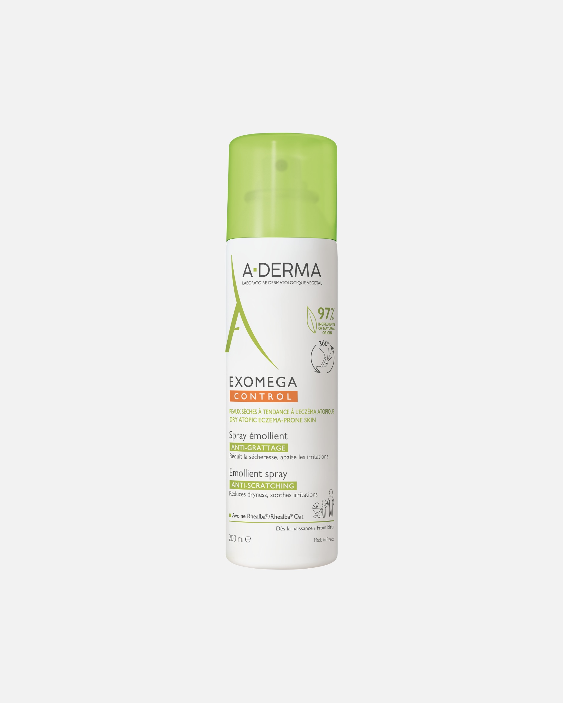 Spray Corporal Hidratante A-DERMA Exomega Control - 200 ml