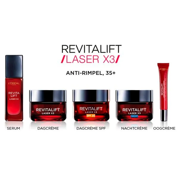 L'Oréal Paris Revitalift Laser X3 serum proti gubam<br>30 ml - Normalna in zrela koža