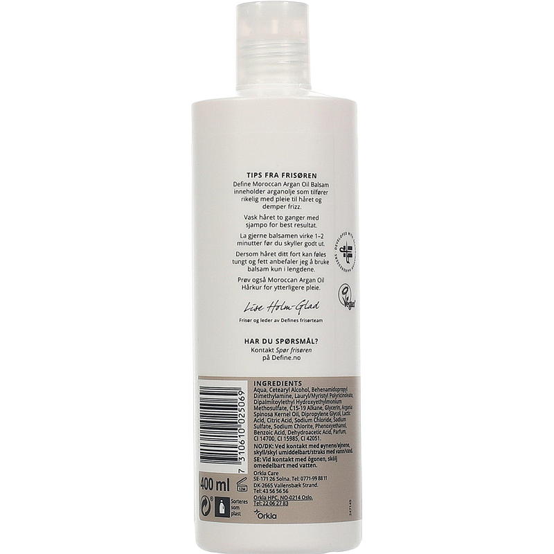Define Define balsam 400 ml marockansk arganolja