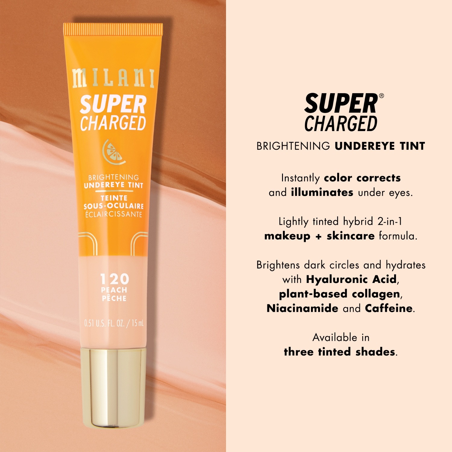 Milani korektor Supercharged Brightening podočnjaka – 15 ml