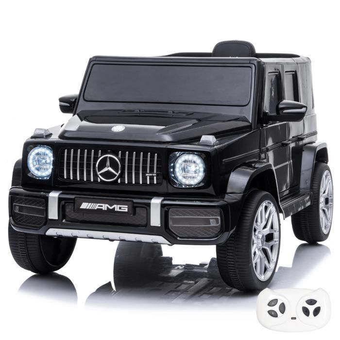 MERCEDES-BENZ G63 AMG Auto elettrica per bambini 12V - Nera - Età 1-5 anni - Prodotto con licenza ufficiale - Pneumatici in EVA - Batteria al litio