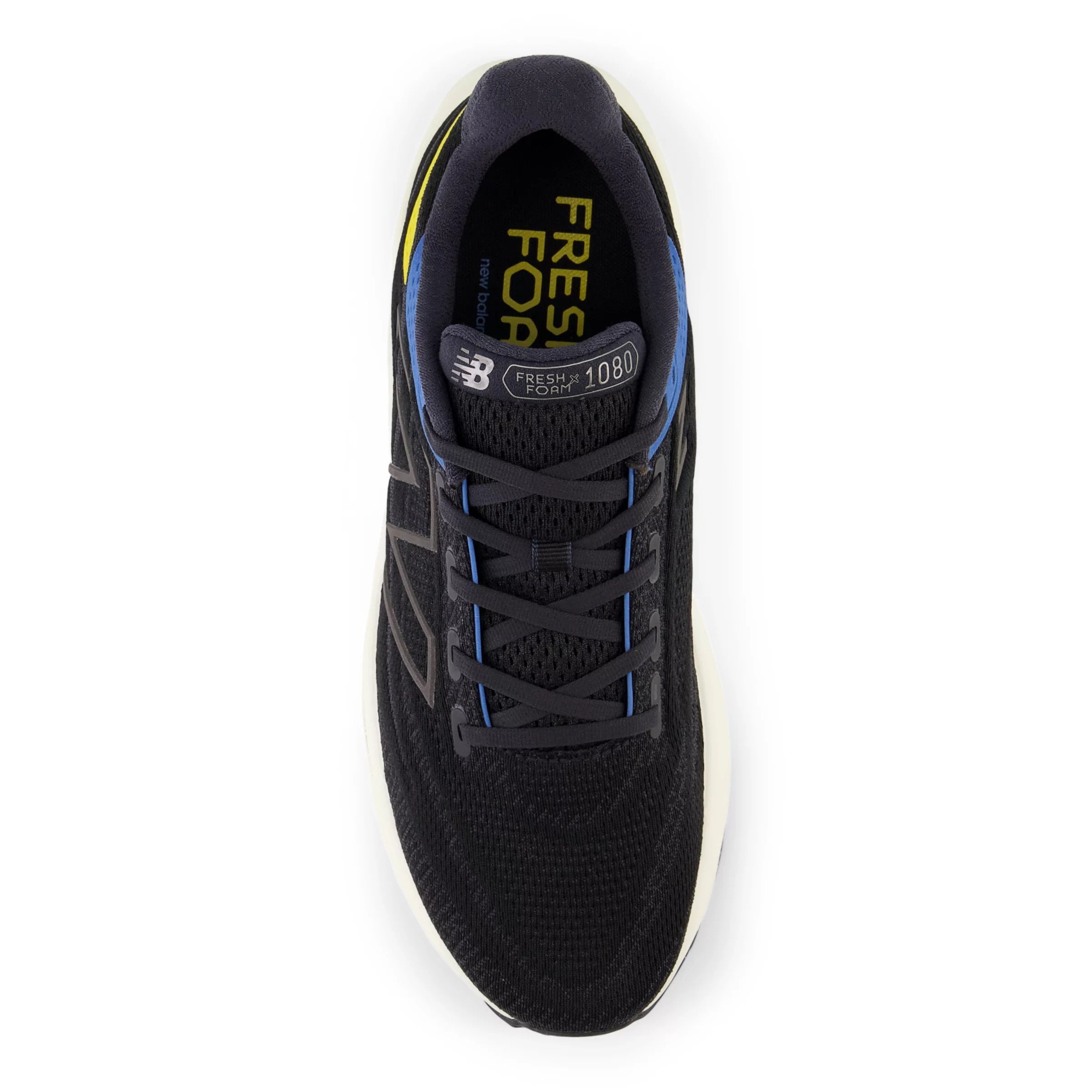 Fresh Foam X 1080 v13 Black con blue agate e ginger lemon