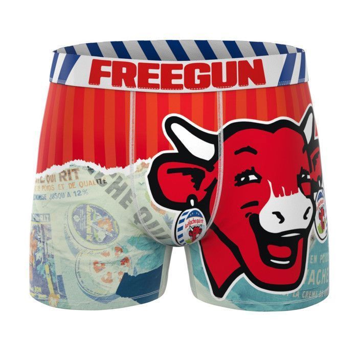 Boxer da ragazzo Freegun LA VACHE QUI RIT, Intimo da ragazzo - Rosso (confezione da 3)