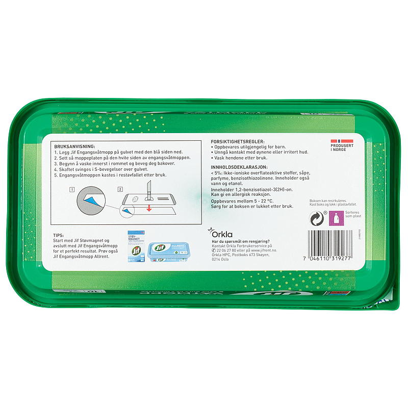 Jif Engångsmopp 10-pack Jif Kristallbarr