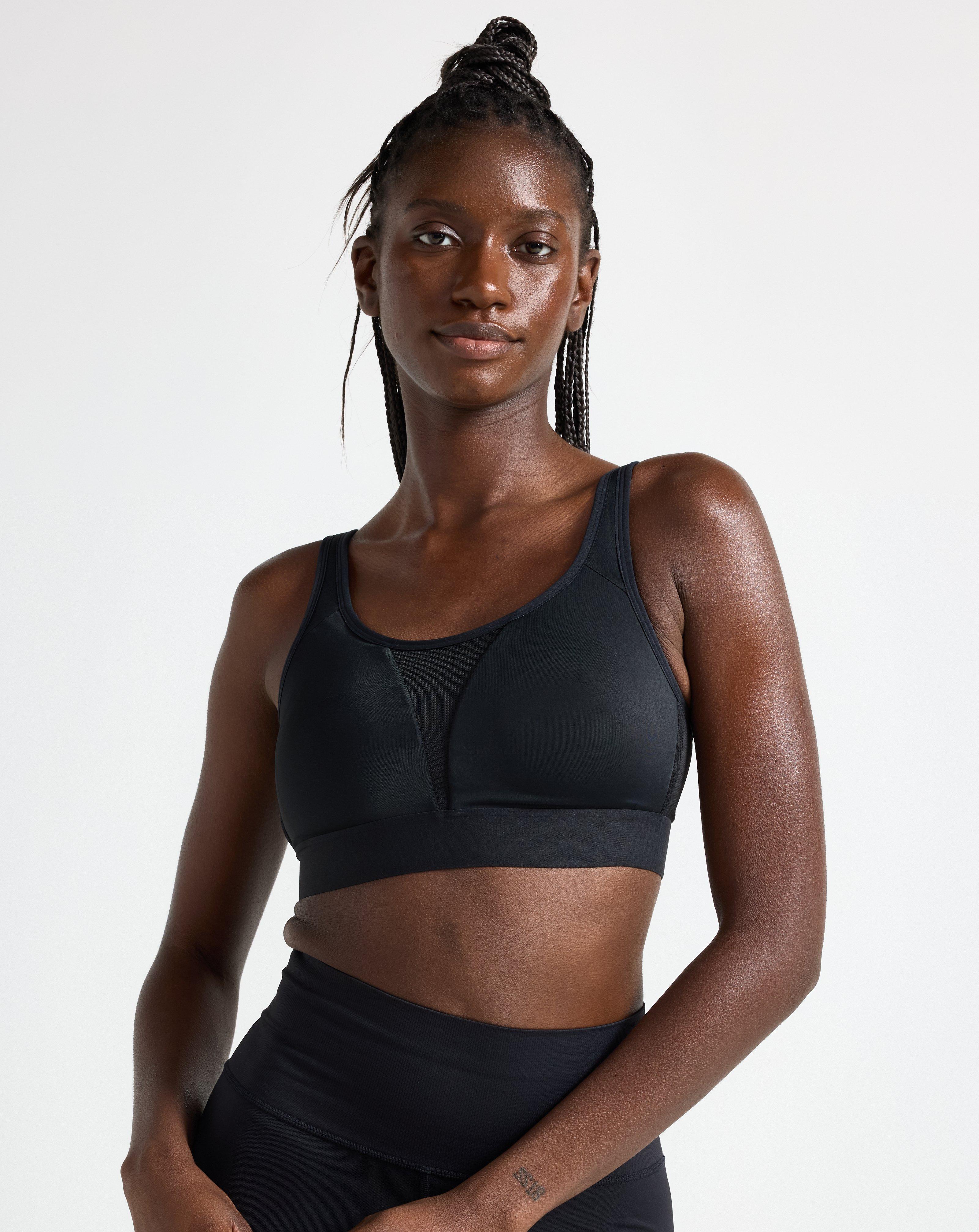 Sport bh cu suport ridicat, negru