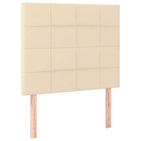 Wezgłowie Kremowy 80 cm Tkanina Wysoki vidaXL