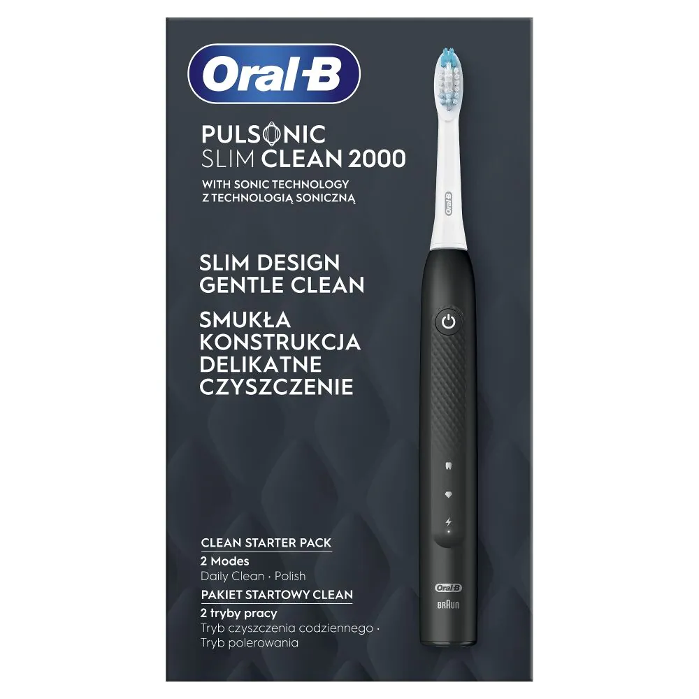 Oral-B Pulsonic Slim Clean 2000 Black Szczoteczka soniczna do zębów