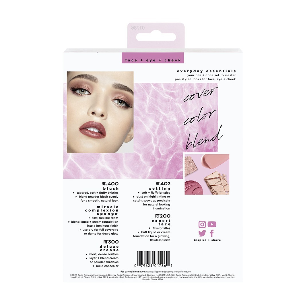 Real Techniques Everyday Essentials Pinselset – 1 Stück