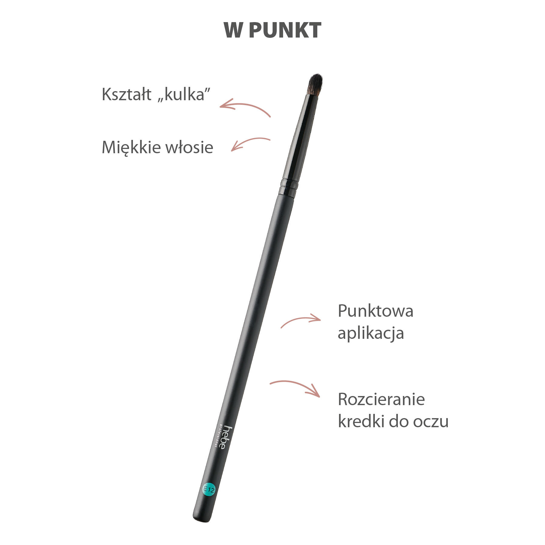 Πινέλο σκίασης Hebe Professional Detail