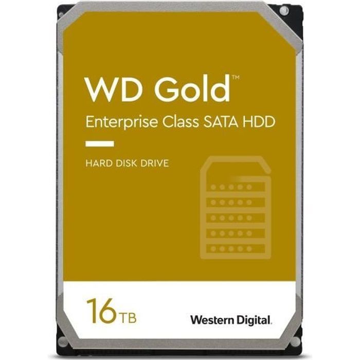 WD Gold™ - Internal hard drive - 16TB - 7200 rpm - 3.5