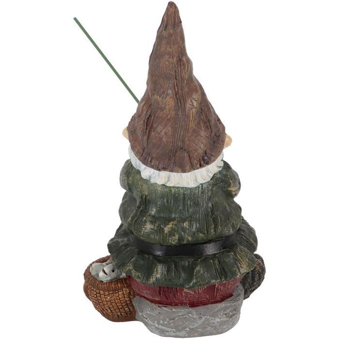 Nain de jardin pêcheur en résine 25 cm