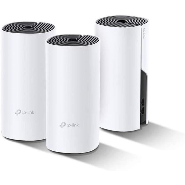 TP-Link Deco Red WiFi Mesh para todo el hogar, cobertura WiFi de 250 Mbps, compatible con todos los módems USB, Deco E4 (paquete de 3)