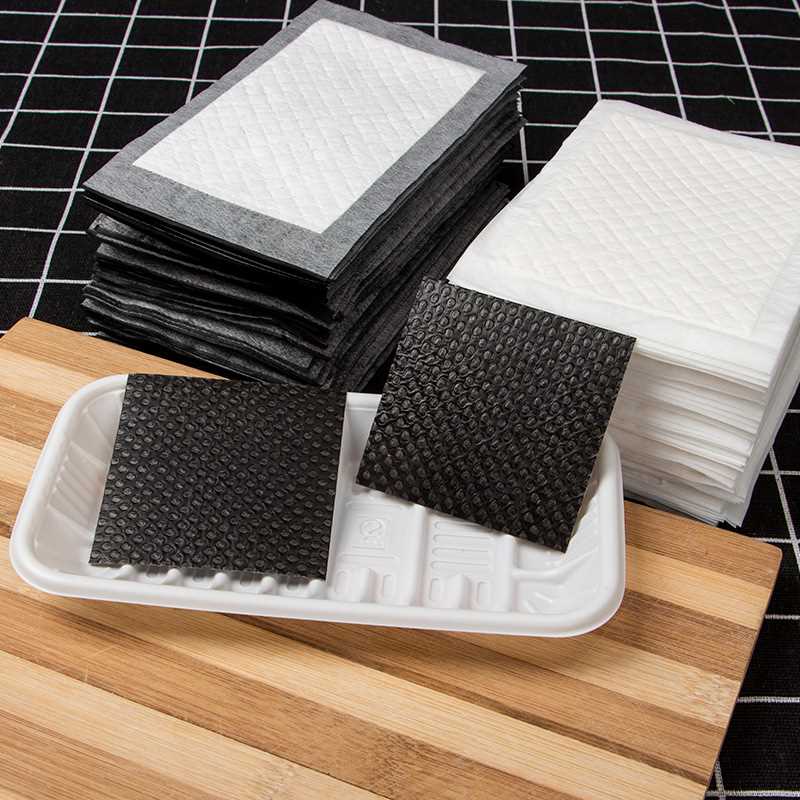 Precio de fábrica. Fresas, verduras, tomates cherry, almohadillas absorbentes para carne. Envases absorbentes para carne.