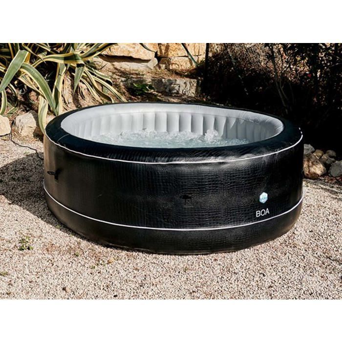 Spa hinchable - Netspa - Boa redondo negro - 5 plazas