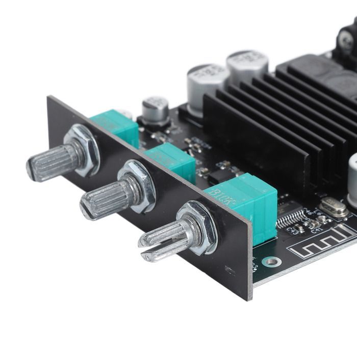 Placa amplificadora Bluetooth SURENHAP 2x100W, placa amplificadora HiFi con control de graves y agudos, TPA3116D2, entradas AUX.