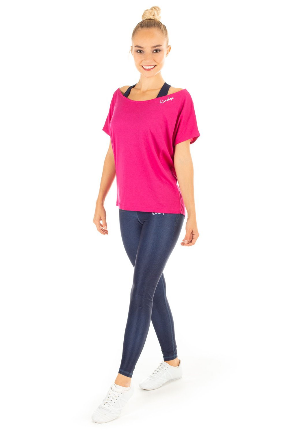 T-shirt de sport à manches courtes Winshape - Rose foncé