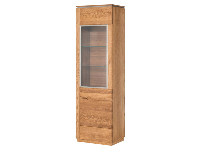Witryna Montenegro-11 58 cm z drzwiami prawostronna dąb rustical