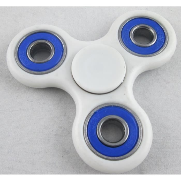 Spinner de mão antiestresse/ansiolítico branco e azul