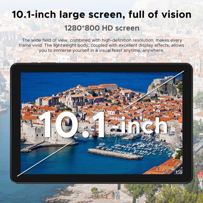 DOOGEE T10W 10.1-inch Android 14 Tablet, Dual SIM, LTE, 9GB RAM + 128GB ROM, 8000mAh Battery - WiFi 4G, TÜV Certified - Blue