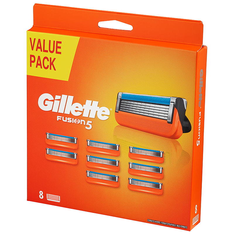 Gillette Gillette -terät, 8 kpl Fusion