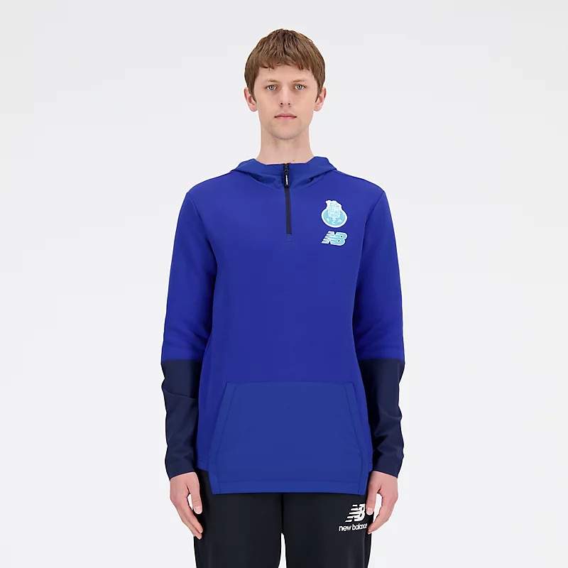 Męska bluza z kapturem FC Porto zakładana przez głowę – SURF THE WEB