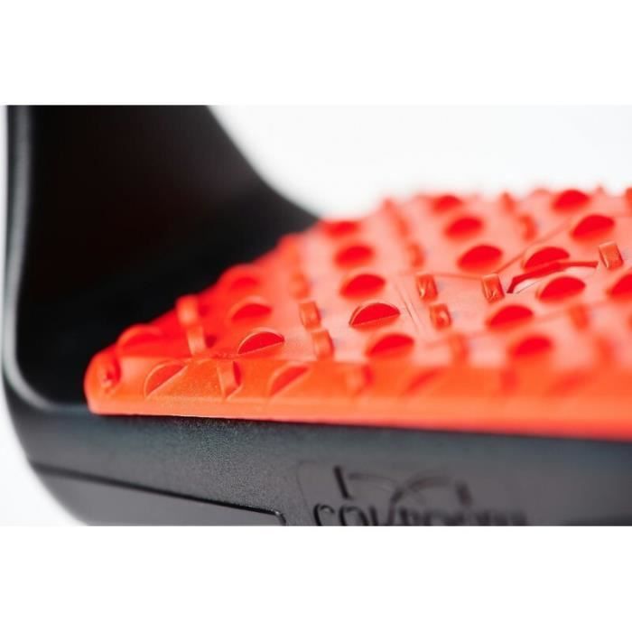 Compositi Soft Reflex rijstijgbeugels - Zwart/Rood - Eén maat