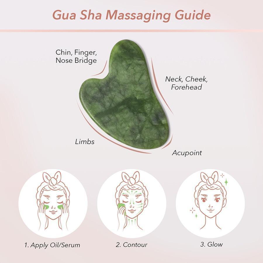 Zoe Ayla masāžas aksesuāri nefrīta gua sha - 1 gab.