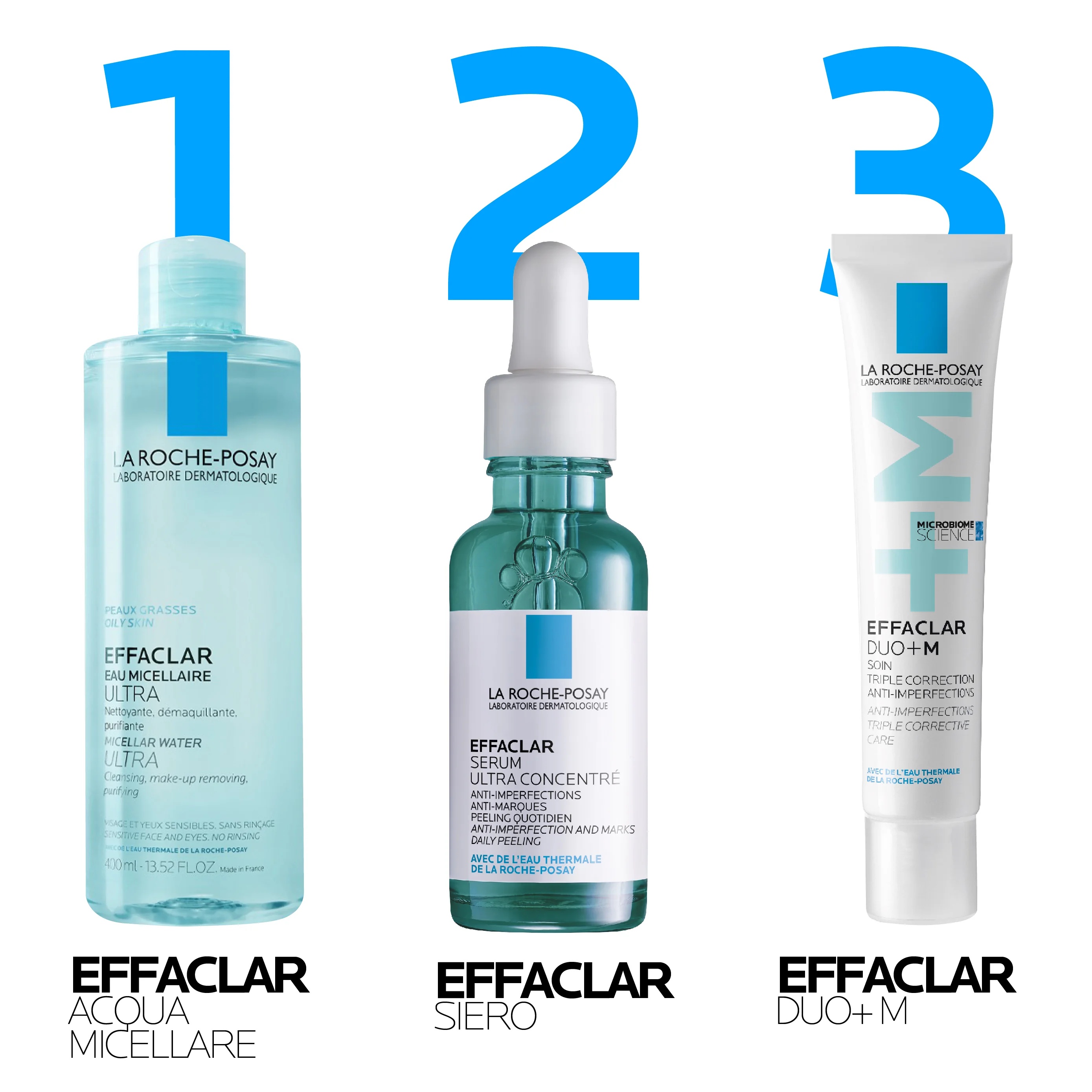 LA ROCHE POSAY Eau micellaire ultra-pure La Roche Posay Physiological Cleansers pour peaux grasses 400 ml
