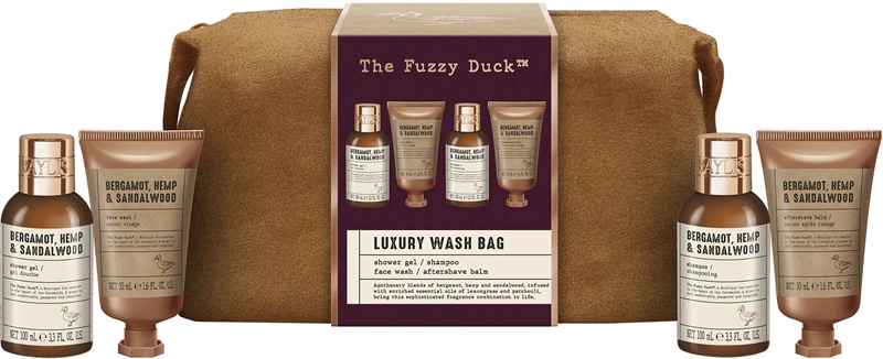 Baylis & Harding The Fuzzy Duck bergamotes, kaņepju un sandalkoka ceļojumu dāvanu komplekts