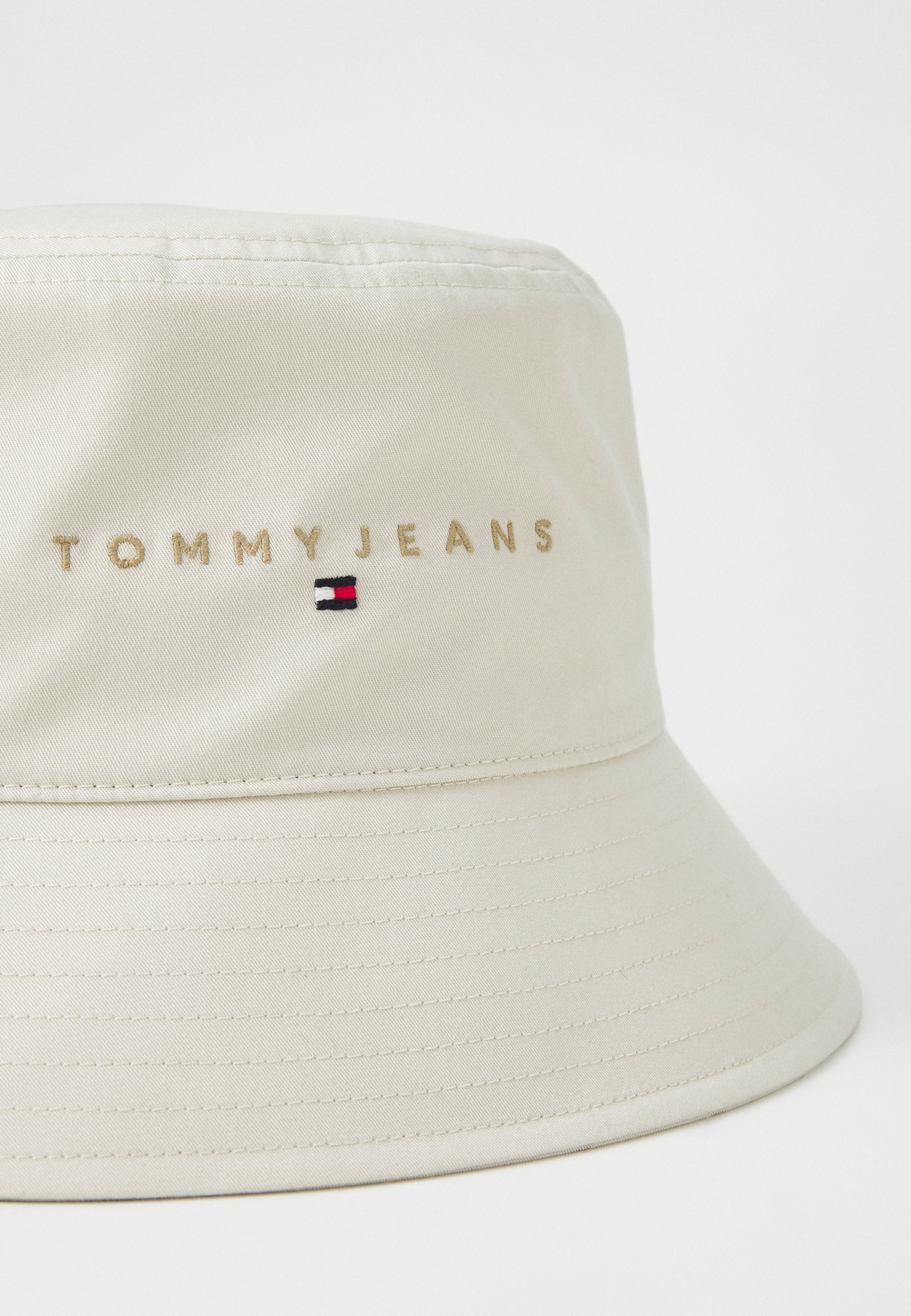 Tommy Jeans LINEAR LOGO BUCKET UNISEX - Pet - krantenprint