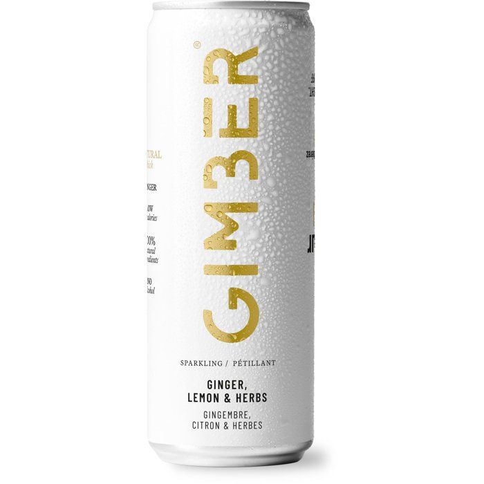 Gimber - Original - Prêt-à-boire - Canette - Gingembre, citron et herbes - 12 x 250ml