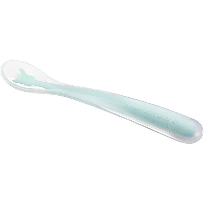 Colheres para Bebê - Sophie, a Girafa - 2 colheres de silicone - Macias - Ergonômicas