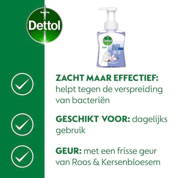 Dettol Soft Mousse antibakteriálne mydlo na ruky Orchidea a vanilka 250 ml