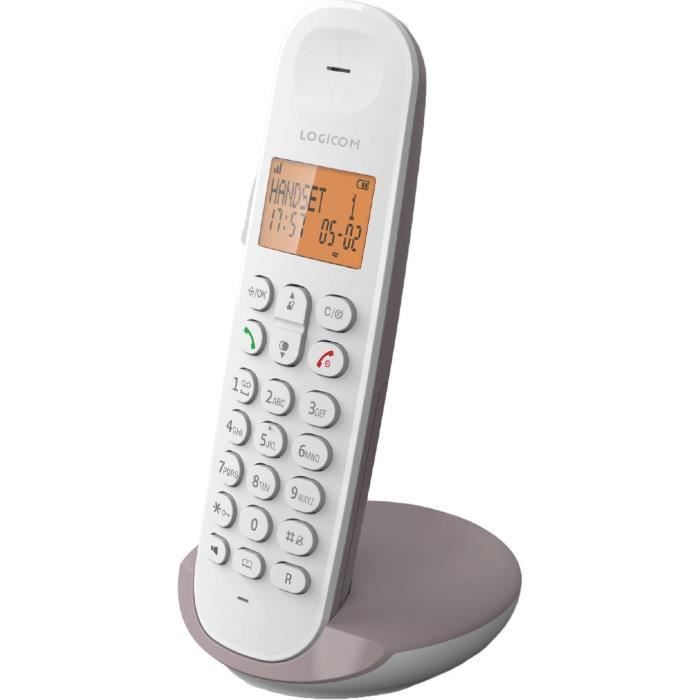 Draadloze vaste telefoon - LOGICOM - DECT ILOA 150 SOLO - Taupe - Geen antwoordapparaat