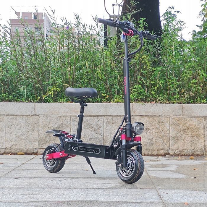 Patinete eléctrico BOYUEDA Q7 Pro Max - 2 motores de 1600 W - Batería de 52 V y 28 Ah - Neumáticos de 10 pulgadas - Autonomía de 110 km - Pantalla LCD