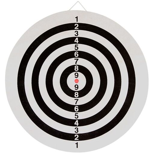 Abbey Darts Vendbar Dartskive med 2 Sæt Dartpile 52az-uni-uni