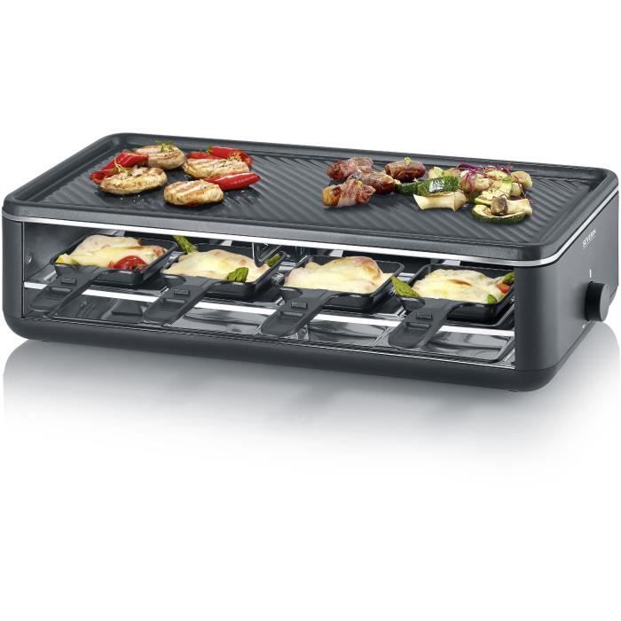 Parrilla para raclette SEVERIN - RG2365 - Para hasta 8 personas - Revestimiento cerámico - 1300 W