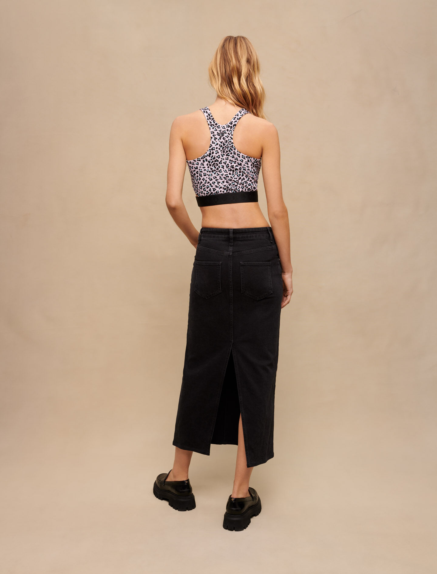 Top cu imprimeu leopard - Leopard roz