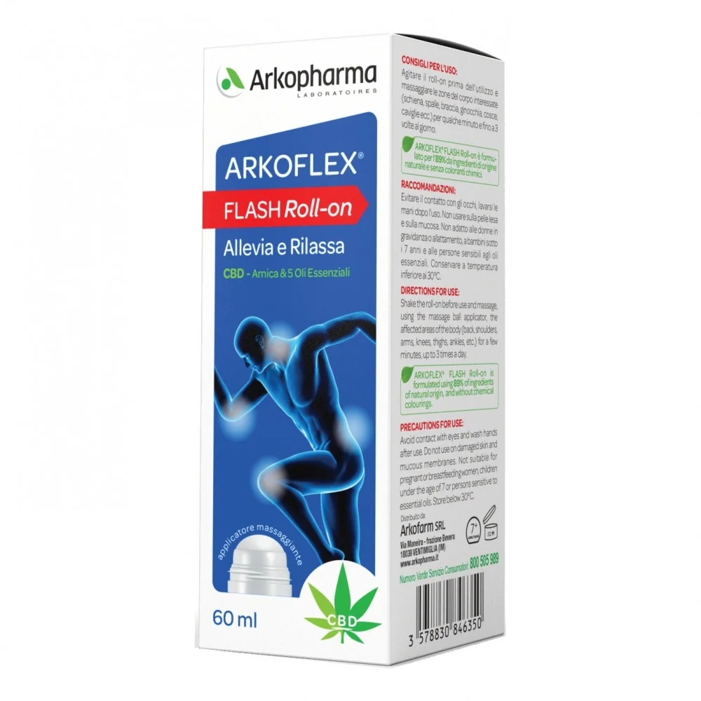 ARKOPHARMA Arkopharma Arkoflex Flash Roll-On 60 ml Muskeln und Sehnen