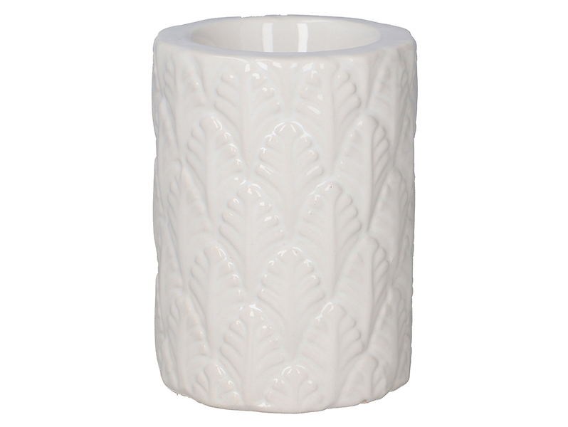 Świecznik Chic ceramiczny 10 cm biały