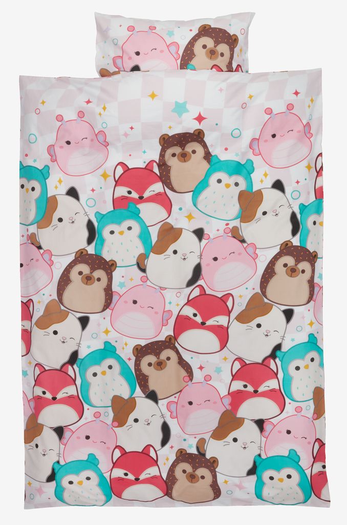 SQUISHMALLOWS patalynės komplektas 140x200 rožinė