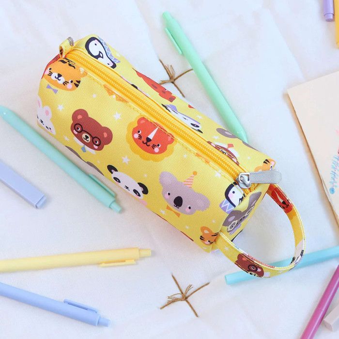 A Little Lovely Company | Children's School and Leisure Pencil Case, Yellow - One Size