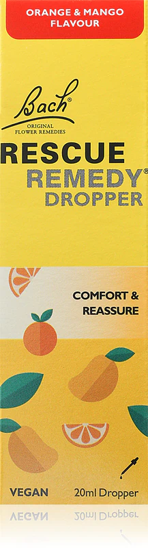 Bach® Bloesemremedies RESCUE® Remedy voedingssupplementdruppels voor een gevoel van comfort.