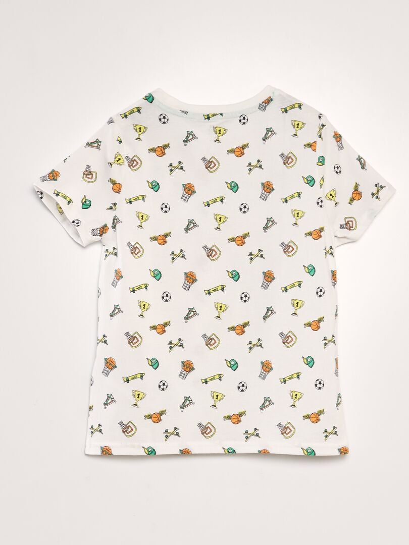 Camiseta estampada - BEGE