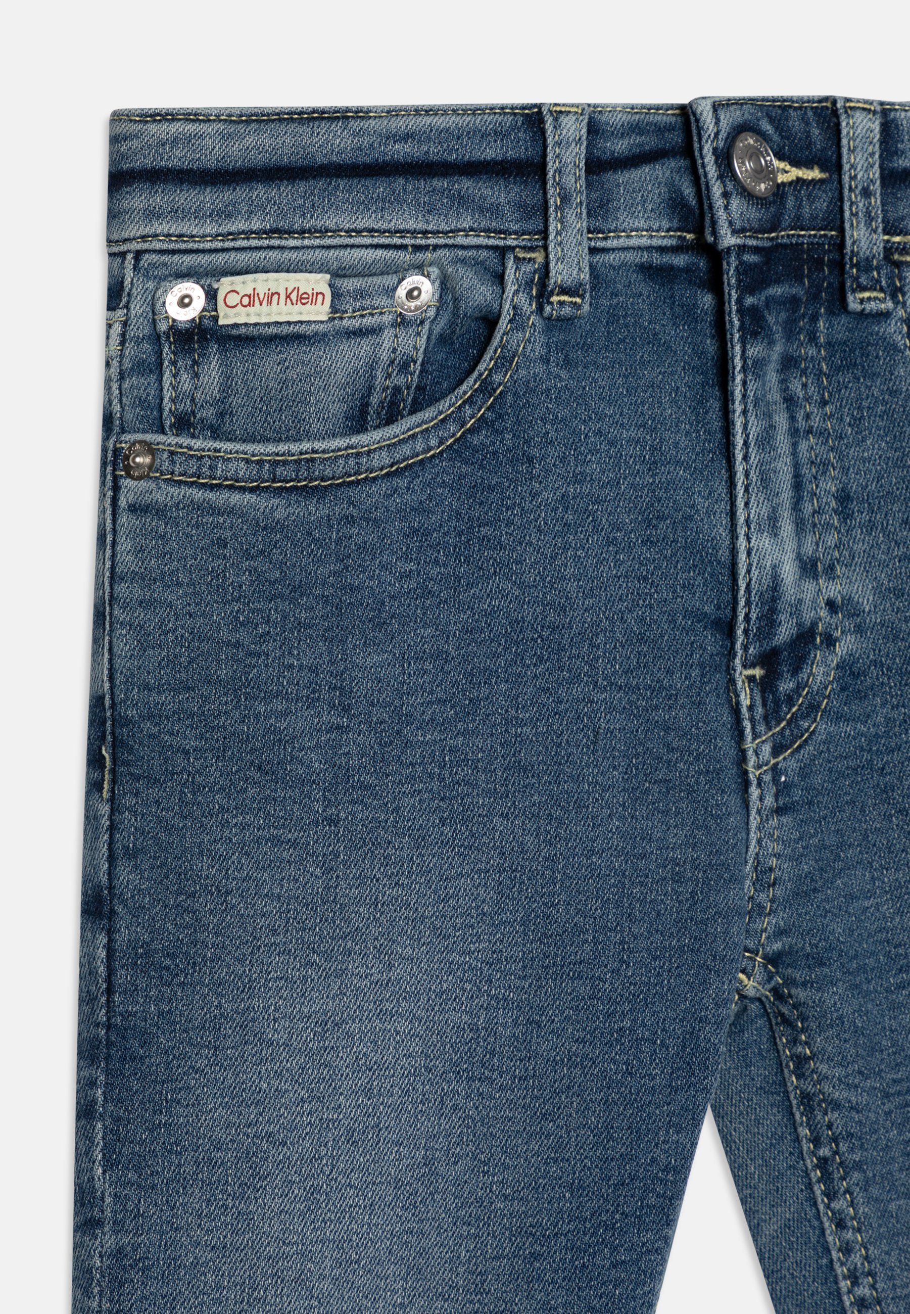 Calvin Klein Jeans Slim fit jeans - nieuw middenblauw